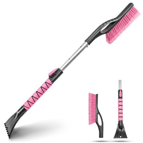33 Inch Extendable Snow Brush and Scraper for Car