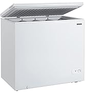 COSTWAY Chest Freezer, 7.0 Cu.ft Upright Single Door Refrigerator with 4 Removable Baskets, Compa...