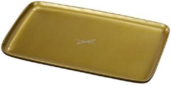 Plate for candles, decoration square gold 10 x 17 cm