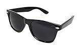 WebDeals Retro - Sunglasses Classic 80's Vintage Style Design Polarized or Standard Lens (Black Gloss, Super Dark)…