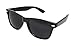 WebDeals Retro - Sunglasses Classic 80's Vintage Style Design Polarized or Standard Lens (Black Gloss, Super Dark)…