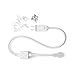 LED Rope Lights Outdoor, 108 LEDs 16Ft Connectable and Flexible Strip Lights with Holder, 110V Plug Waterproof Classic Clear Tube Lights for Indoor Outdoor Tree Garden Party Wedding Christmas (Red)