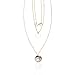 Aukmla Gold Layered Necklace Pendant Jewelry with 3 Layers for Women and Girls