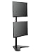 VIVO Dual Monitor Desk Stand Free-standing LCD mount, Holds in Vertical Position 2 Screens up to 30" (STAND-V002L) primary