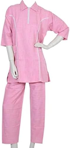 Maid & Nanny Collar Type Uniform Dress Set (Light Pink, S) price in Saudi  Arabia | Amazon Saudi Arabia | kanbkam