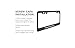 Auto sport 2pcs License Plate Frames with Screw Caps Set Stainless Steel Frame Applicable to US Standard Cars License Plate Fit Dodge Accessory