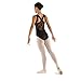 DanzNmotion by Danshuz Women's Strap Leotard L BLACK