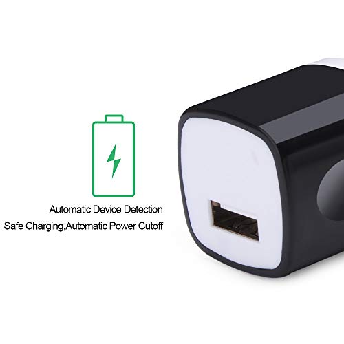 USB Wall Charger, Single Port Charging Box 4Pack Charging Cube Base Station Block Power Adapter Compatible with iPhone Xs/XS Max/XR/X/8/8 Plus/7/6S Plus, Samsung Galaxy S10/S10e S9/S8/Plus S7/S6/Edge