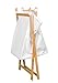 BirdRock Home X Bamboo Hamper | Made of Natural Bamboo | Includes Machine Washable Cotton Canvas Liner | Lightweight for Easy Transportation