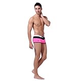 Men Swimming Boxer Size M Color Black and Pink