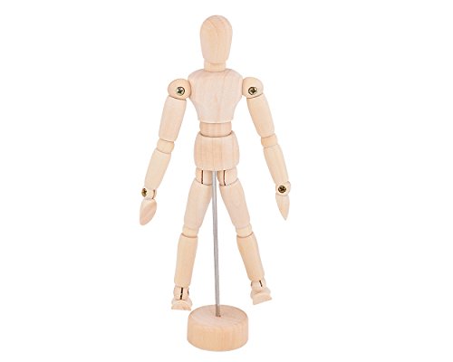 Ace Select 14cm Wooden Movable Manikin Adjustable Artist Mannequin Dummy Model - Thumbnail 2
