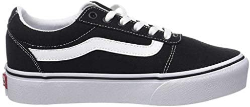 Damen Ward Platform Sneaker Ward Platform Trainers, (CANVAS) BLACK/WHITE, 38 EU