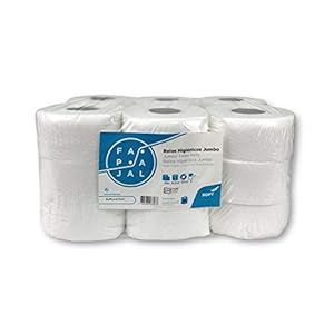 Fapajal Papercare Toiletpapierrol, jumbo-cellulose, 2-laags, gelamineerd, 75 m, 18 rollen (Rjpla97001)