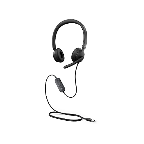 Microsoft Modern Usb Headset, Casque Filaire Usb-A, Noir Mat 6Id-00013