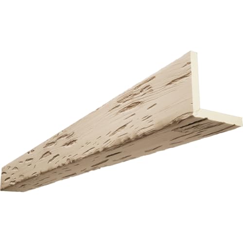 Timberthane Pecky Cypress Faux Wood Beam, 2-Sided (L-Beam), 12"W x 12"H x 120"L…