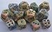 Chessex Dice D6 Sets: Festive Vibrant Swirl with Brown Pips - 16Mm Six Sided Die (12) Block of Dice