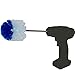 RotoScrub Long Reach Drill Brush Attachment, All Purpose for Car Tires, Toilets, Corners, Edges, Hard to Reach Areas, Heavy Duty Bristles