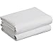 Luxury Twin XL Flat Sheet - 100% Egyptian Cotton 600 Thread Count, Size 70 x 102 Inch, in White Plain Color, Soft & Heavy Thread Count, Bretheble Fabric