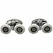 Ialwiyo 2Pcs 25mm Shower Door Rollers Zinc Alloy Bathroom Wheel Accessories Glass Hardware