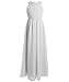 FAIRY COUPLE Girl's Round Neckline Ruched Bust Flower Girl Party Dress K0151