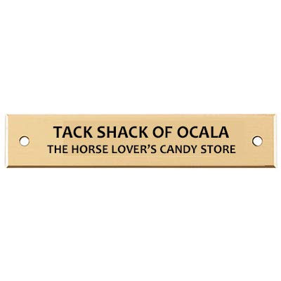 Tack Shack Of Ocala Leather Halter with Customized Engraved Name Plate (Cob)