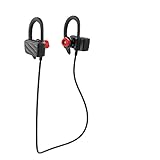 Bluetooth Headphones,Souldio™ Sports Bluetooth Earbuds Stereo Noise Cancelling Sweatproof Headphones In-Ear Gym Bluetooth Headsets Wireless Running Earphones for iPhone and Android(Black)