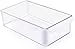 Utopia Home - Refrigerator / Pantry / Freezer & Storage Organizer Bin - 14-Inch by 8-Inch by 4-Inch - Clear and Transparent