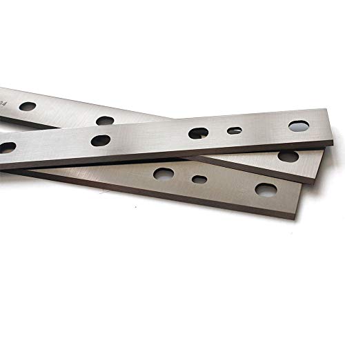 OSCARBIDE Planer Blades for DW734 Planer DW7342 12-1/2 inch HSS Planer Knives Replacement 2 Cutting Edges 12-1/2''x7/8''x1/16'',3pcs/set