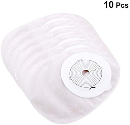 Eulan 10pcs Drainable Pouches Cut-to-Fit Ostomy Bags Disposable Skin Barrier Closed Colostomy Bags for Colostomy Ileostomy Stoma Care Ileostomy