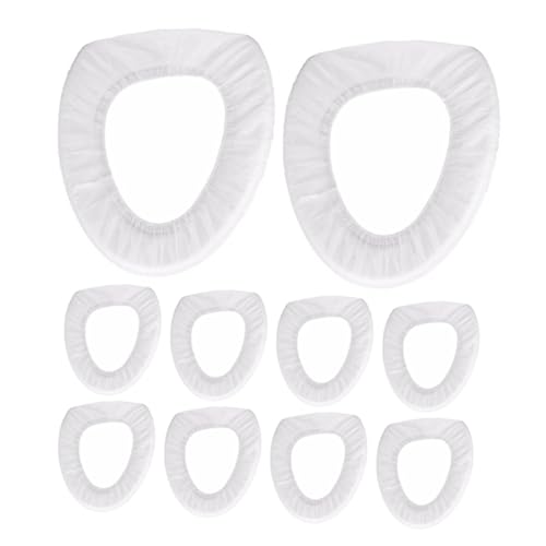 SOESFOUFU 10pcs Disposable Potty Training Seat Covers Boys and Girls Toilet Seat Covers Household Travel Restroom Pad Camper Toilet White