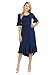 iconic luxe Women's Premium Knit Cropped Bell Midi Dress