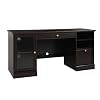 62″ Executive Desk with Drawers & Cabinet,Office Computer Desk,Writing Study Table,PC Laptop Table,Modern Study Workstation for Home Office & Den,Espresso