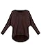ZANZEA Women's Off-Shoulder Batwing Sleeve Blouse Casual Loose Oversized Baggy T-Shirt Sweater Pullover Top