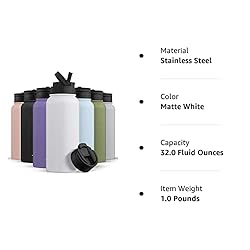 JoyJolt Triple Insulated Water Bottle with Straw