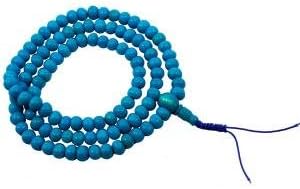 Mala, Turquoise Bone; (Meditation Rosary)