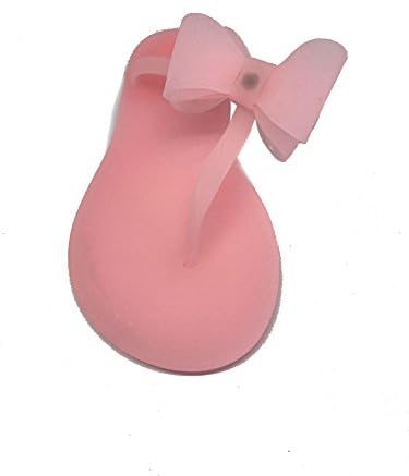 Vesto Girls Matte Jelly Sandal with Bow 11-12 M US Little Kid Pink
