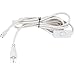 10ft Integrated LED Tube Power Wire Cable with On/Off Switch 3 Prong UL Listed Plug