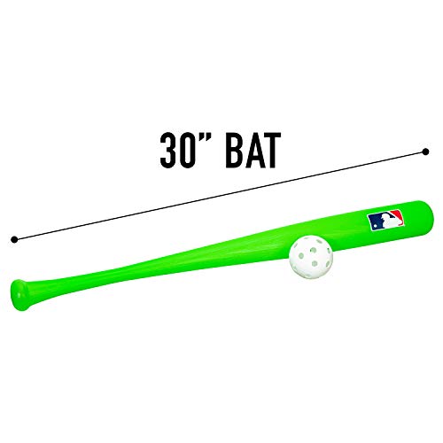 Franklin Sports Plastic Baseball Bat and Ball Set MLB Kids Plastic