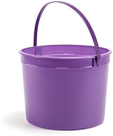 Halloween Trick or Treat Buckets 1.25 Gallons Various Colors,, Handle Included