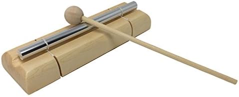 Ladnis Solo Energy Chime with Wooden Mallet For Meditation, Eastern Energies, Yoga Percussion Musical Chime Toys for Children, Teachers' Classroom Reminder Bell