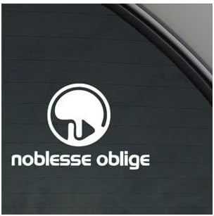 EDEN OF THE EAST NOBLESSE OBLIGE WHITE COLOR ADHESIVE VINYL BIKE WALL ART HELMET DECORATION CAR CAR ART VINYL LAPTOP HOME DECOR NOTEBOOK AUTO DECAL
