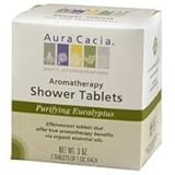 Aromatherapy Shower Tablets Purifying Eucalyptus by Aura Cacia 3 oz (PACK OF 8)