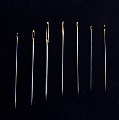 HAPY SHOP 2 Pack 30-Count Assorted Hand Sewing Needles with 4 Pieces Gourd-Shaped Needle Threaders Set for Sewing Repair - Thumbnail 4