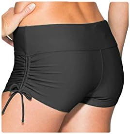 Fvous Women's UV Sun Protection Boyshorts Surfing Rash Guard Bottom Black XS
