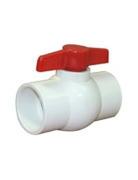 Valterra 700 20 Válvula de bola, color blanco, PVC, brida de 2 pulgadas