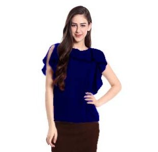 leriya fashion women's diamond crepe western top