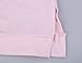 Imily Bela Women's Cut Out Long Sleeve Cold Shoulder Loose Fit T Shirt Tops Sweatshirt (Medium, Pink)