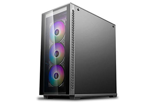 DEEPCOOL MATREXX 70 3F Case, 3 CF120 ADD RGB Fans and 1 ADD RGB LED Strip Pre-Installed, E-ATX Supported, One-Touch-Release Front Panel, Easy-to-Install Side Panel, All-Round Dust Proof - Thumbnail 3