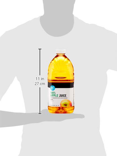 AMAZON BRAND – HAPPY BELLY 100% APPLE JUICE, BOTTLE, 64 FL OZ (PACK OF 1)