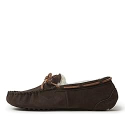 Fireside By Dearfoams Mens Victor Shearling